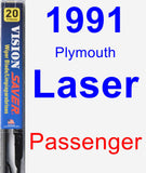 Passenger Wiper Blade for 1991 Plymouth Laser - Vision Saver