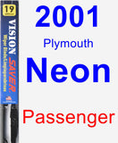 Passenger Wiper Blade for 2001 Plymouth Neon - Vision Saver