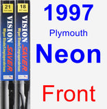 Front Wiper Blade Pack for 1997 Plymouth Neon - Vision Saver