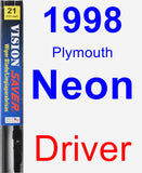 Driver Wiper Blade for 1998 Plymouth Neon - Vision Saver