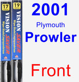 Front Wiper Blade Pack for 2001 Plymouth Prowler - Vision Saver