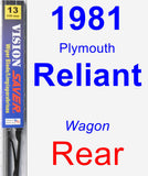 Rear Wiper Blade for 1981 Plymouth Reliant - Vision Saver