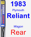 Rear Wiper Blade for 1983 Plymouth Reliant - Vision Saver