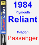 Passenger Wiper Blade for 1984 Plymouth Reliant - Vision Saver