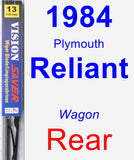 Rear Wiper Blade for 1984 Plymouth Reliant - Vision Saver