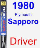 Driver Wiper Blade for 1980 Plymouth Sapporo - Vision Saver