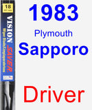 Driver Wiper Blade for 1983 Plymouth Sapporo - Vision Saver