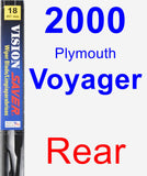 Rear Wiper Blade for 2000 Plymouth Voyager - Vision Saver
