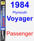 Passenger Wiper Blade for 1984 Plymouth Voyager - Vision Saver