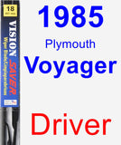 Driver Wiper Blade for 1985 Plymouth Voyager - Vision Saver