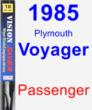 Passenger Wiper Blade for 1985 Plymouth Voyager - Vision Saver