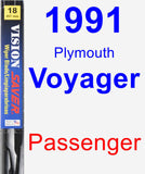 Passenger Wiper Blade for 1991 Plymouth Voyager - Vision Saver