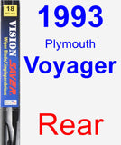 Rear Wiper Blade for 1993 Plymouth Voyager - Vision Saver