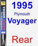 Rear Wiper Blade for 1995 Plymouth Voyager - Vision Saver