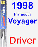Driver Wiper Blade for 1998 Plymouth Voyager - Vision Saver