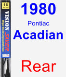 Rear Wiper Blade for 1980 Pontiac Acadian - Vision Saver