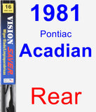 Rear Wiper Blade for 1981 Pontiac Acadian - Vision Saver