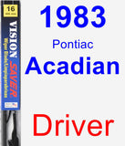 Driver Wiper Blade for 1983 Pontiac Acadian - Vision Saver