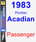 Passenger Wiper Blade for 1983 Pontiac Acadian - Vision Saver