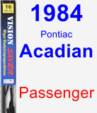 Passenger Wiper Blade for 1984 Pontiac Acadian - Vision Saver