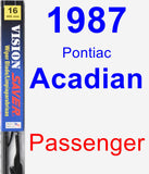 Passenger Wiper Blade for 1987 Pontiac Acadian - Vision Saver