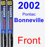 Front Wiper Blade Pack for 2002 Pontiac Bonneville - Vision Saver