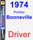 Driver Wiper Blade for 1974 Pontiac Bonneville - Vision Saver