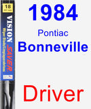 Driver Wiper Blade for 1984 Pontiac Bonneville - Vision Saver