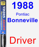 Driver Wiper Blade for 1988 Pontiac Bonneville - Vision Saver