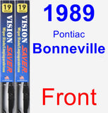 Front Wiper Blade Pack for 1989 Pontiac Bonneville - Vision Saver