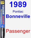 Passenger Wiper Blade for 1989 Pontiac Bonneville - Vision Saver