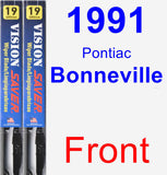 Front Wiper Blade Pack for 1991 Pontiac Bonneville - Vision Saver