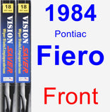 Front Wiper Blade Pack for 1984 Pontiac Fiero - Vision Saver