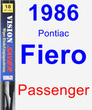 Passenger Wiper Blade for 1986 Pontiac Fiero - Vision Saver