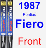 Front Wiper Blade Pack for 1987 Pontiac Fiero - Vision Saver