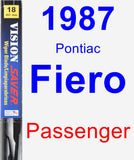 Passenger Wiper Blade for 1987 Pontiac Fiero - Vision Saver