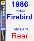 Rear Wiper Blade for 1986 Pontiac Firebird - Vision Saver