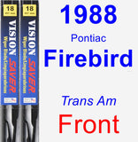 Front Wiper Blade Pack for 1988 Pontiac Firebird - Vision Saver