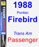 Passenger Wiper Blade for 1988 Pontiac Firebird - Vision Saver