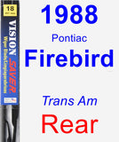 Rear Wiper Blade for 1988 Pontiac Firebird - Vision Saver