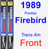 Front Wiper Blade Pack for 1989 Pontiac Firebird - Vision Saver