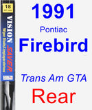 Rear Wiper Blade for 1991 Pontiac Firebird - Vision Saver