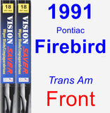 Front Wiper Blade Pack for 1991 Pontiac Firebird - Vision Saver