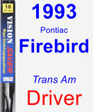 Driver Wiper Blade for 1993 Pontiac Firebird - Vision Saver