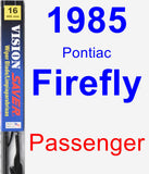 Passenger Wiper Blade for 1985 Pontiac Firefly - Vision Saver