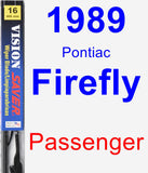 Passenger Wiper Blade for 1989 Pontiac Firefly - Vision Saver