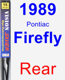 Rear Wiper Blade for 1989 Pontiac Firefly - Vision Saver