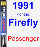 Passenger Wiper Blade for 1991 Pontiac Firefly - Vision Saver