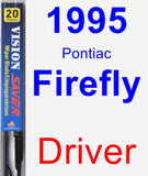 Driver Wiper Blade for 1995 Pontiac Firefly - Vision Saver