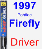 Driver Wiper Blade for 1997 Pontiac Firefly - Vision Saver